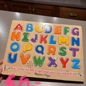Melissa & Doug Colorful Alphabet and Number Sound Puzzles